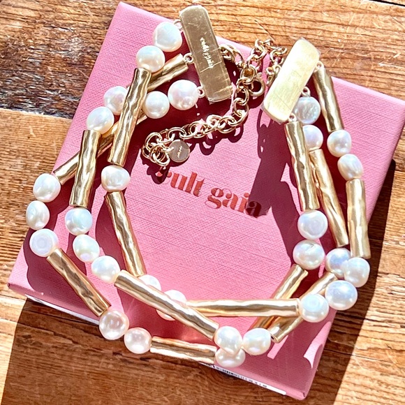πΊπHPππΊ NWT Cult Gaia Zabelle Baroque Pearl Choker - Picture 1 of 16